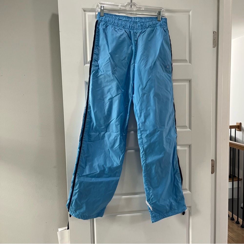 Nike Blue Track Pants with Black Stripes